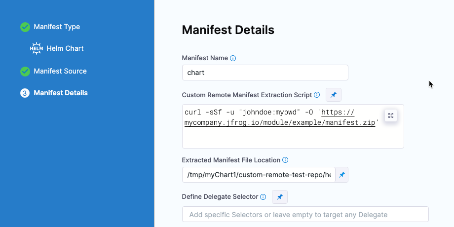 Custom Remote Manifest